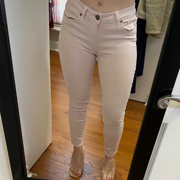 PAIGE Denim - PAIGE Verdugo Crop Pink Denim Pants